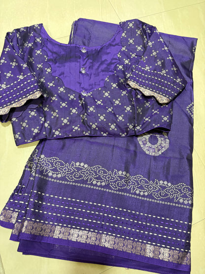 #tassursilksaree #uniquestyle #patternblouse