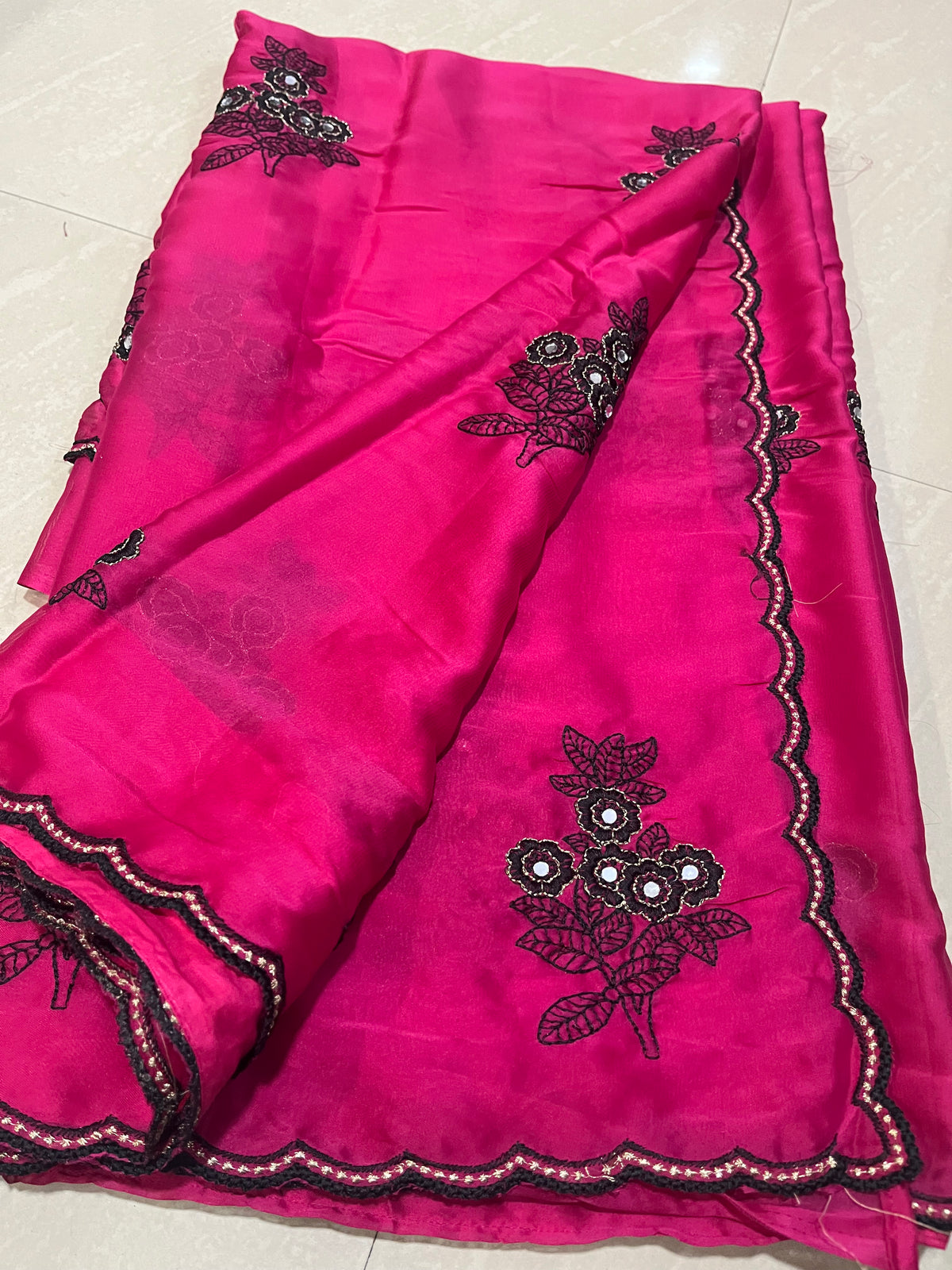 Glass Georgette saree #patternblouse