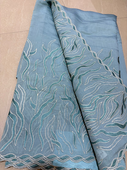 #mulchenderisaree #designersareewithsoft fabric #elegentdesign