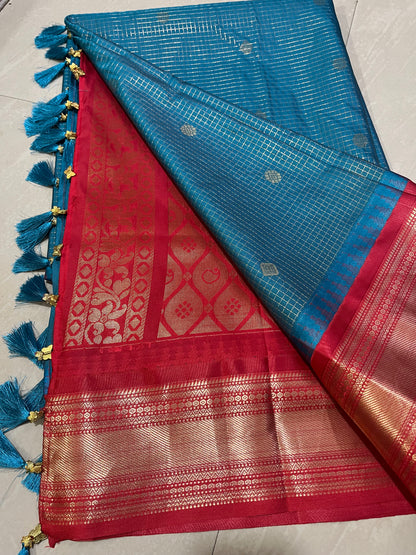 Gadwalpattusaree #maggamblouse