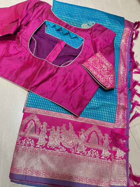 #pallakidesignsarees #sareewithblouse
