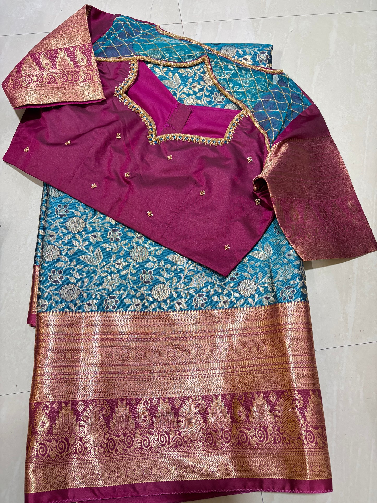 #kanchipattusaree #maggamblouse