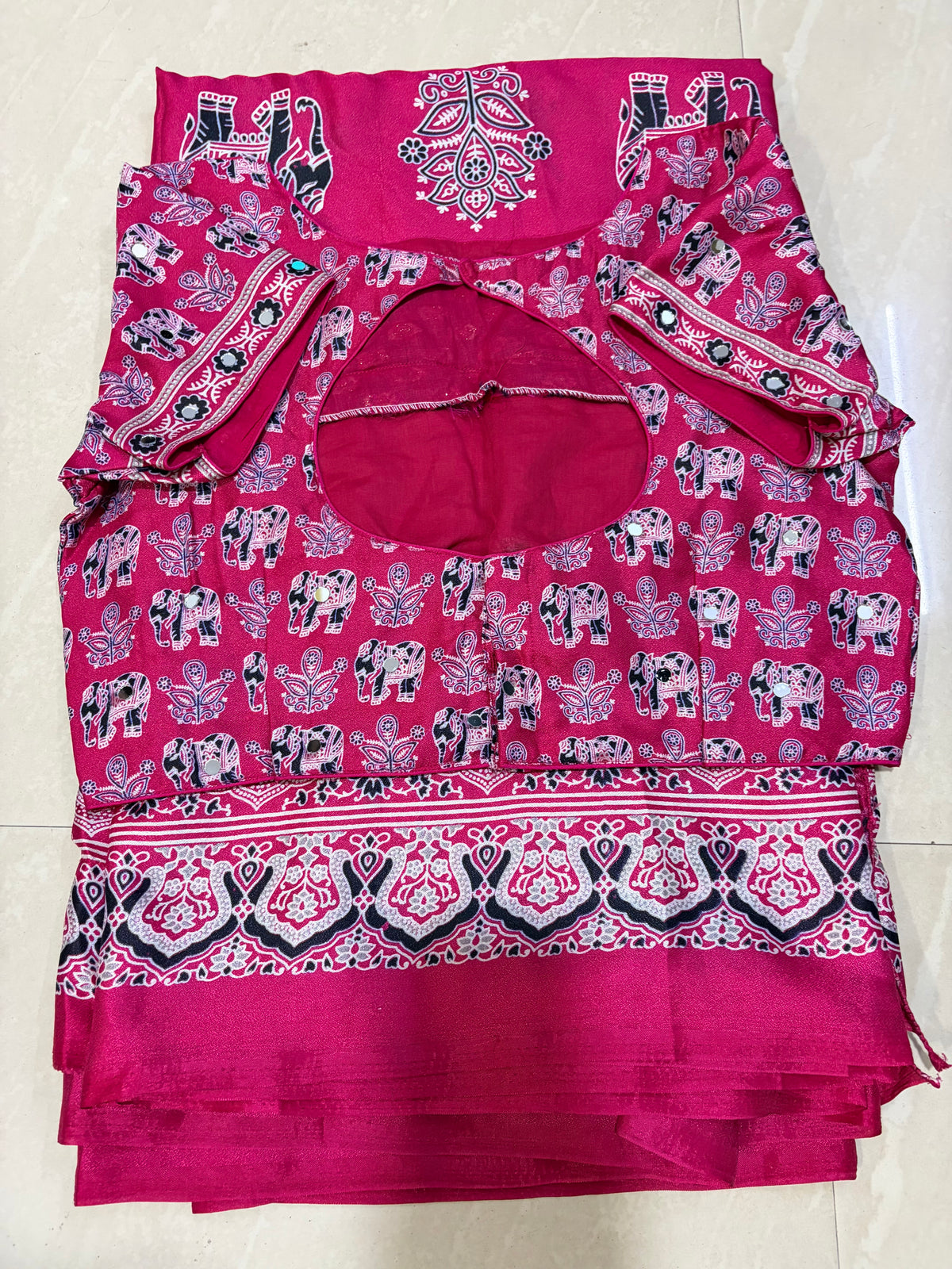 Patola Sare with mirror work