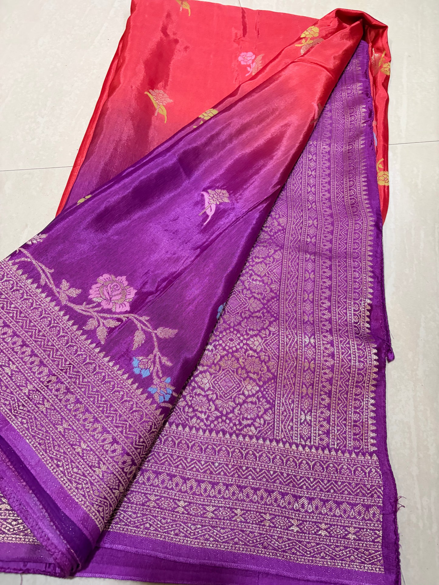 #mushroosilksaree #sareewithmaggamblouse
