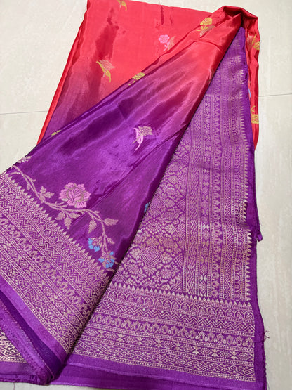 #mushroosilksaree #sareewithmaggamblouse