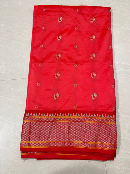 Narayanpet sari semi pattu- ready to wear saree