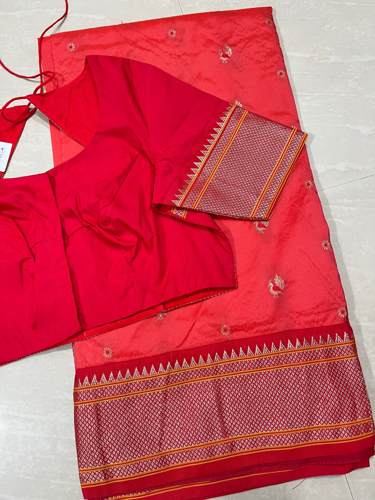 Narayanpet sari semi pattu- ready to wear saree