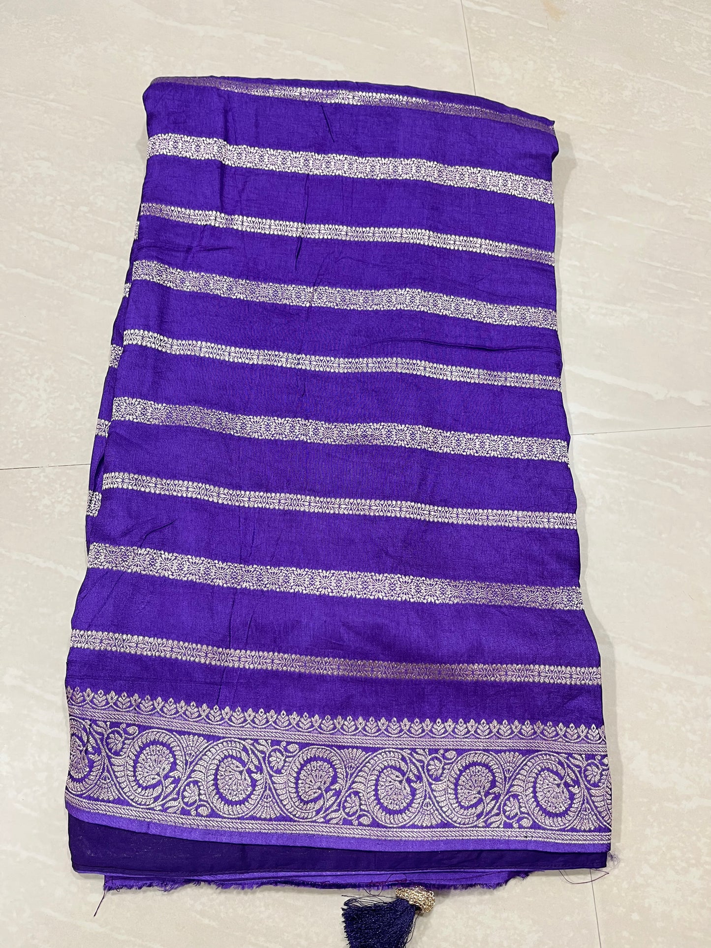 Khaddi Georgette- Banarasi sari D2- ready to wear saree