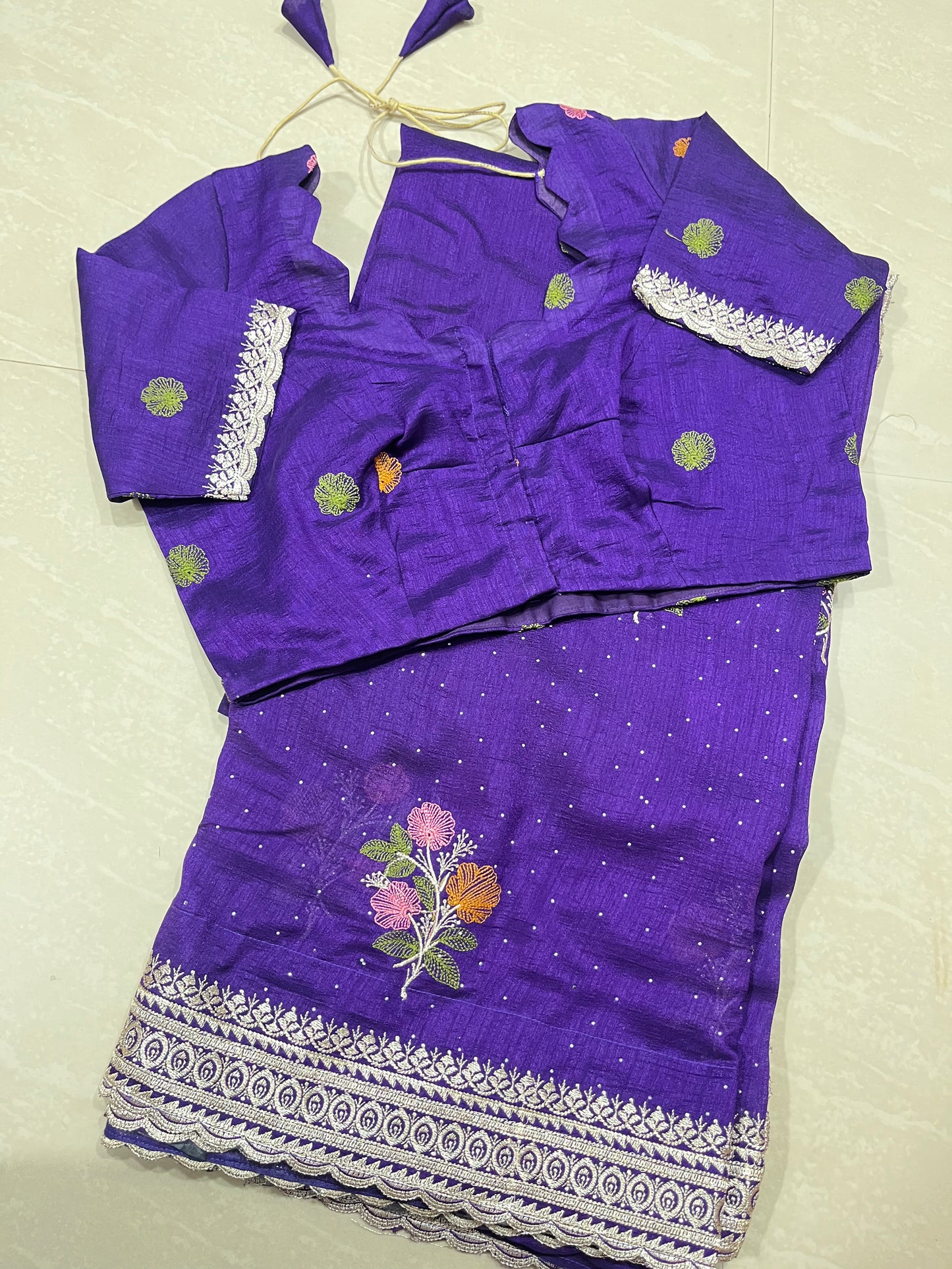 Georgette  ready to wear saree