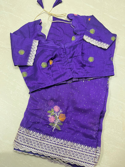 Georgette  ready to wear saree