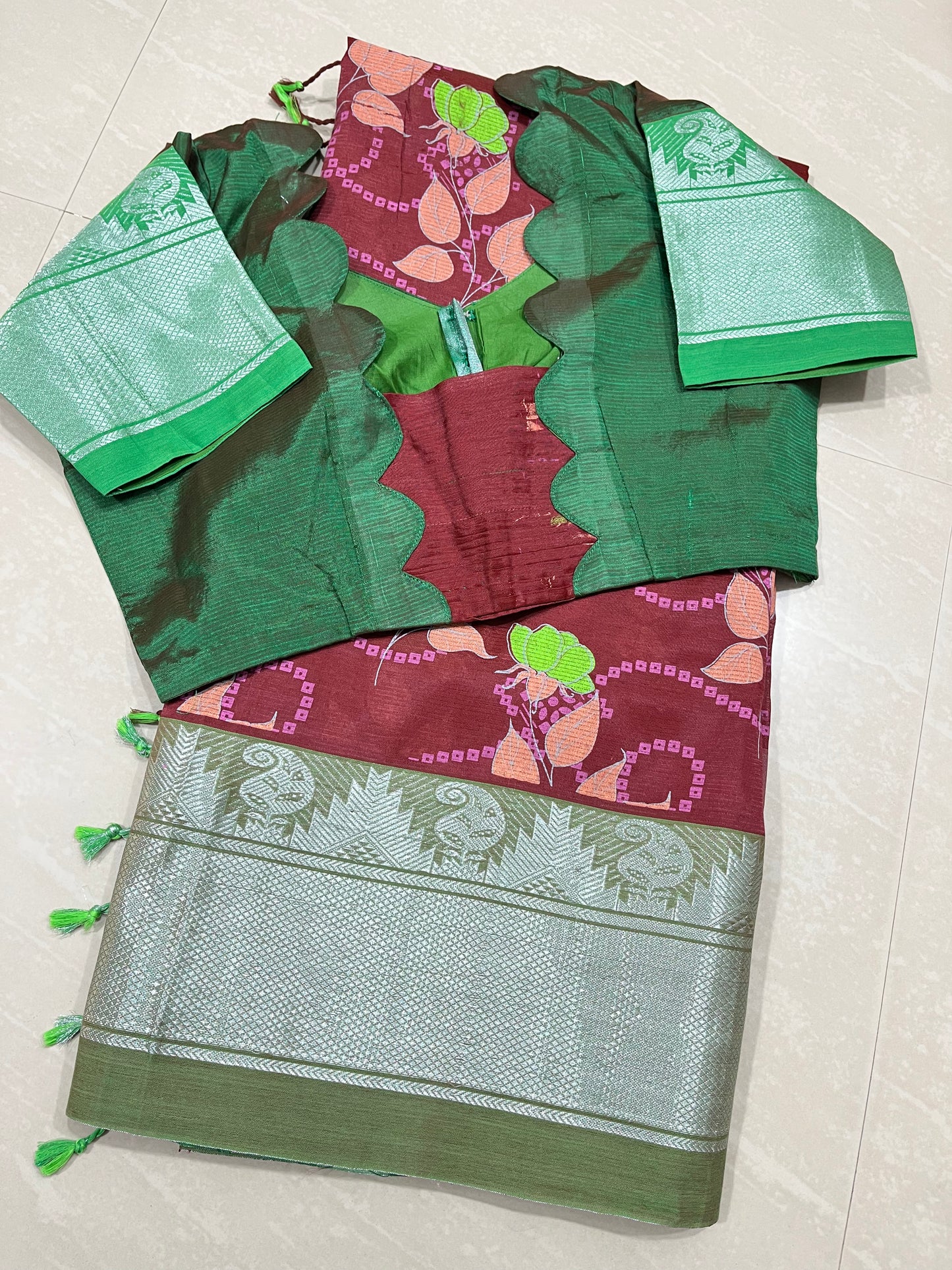 Mangalgiri saree -pattu - ready to wear saree
