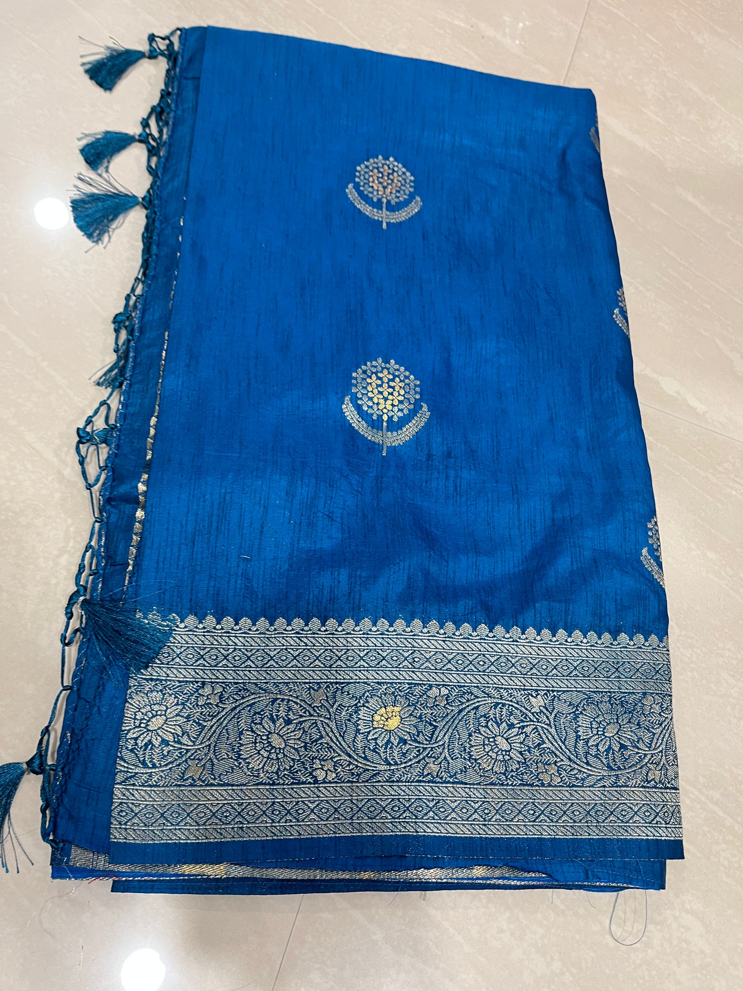 Tussar sari -Banarasi- ready to wear saree