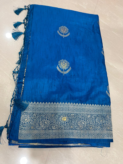 Tussar sari -Banarasi- ready to wear saree