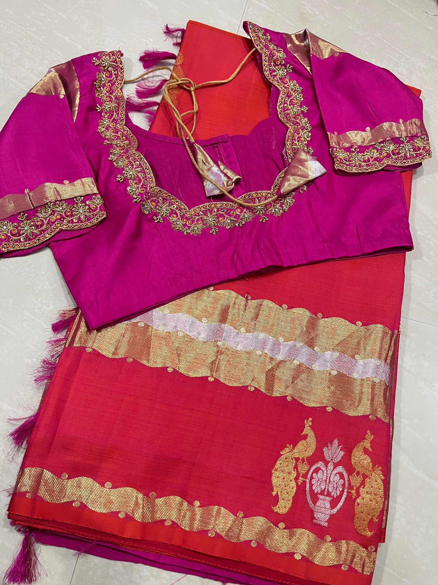 Kanchi pattu -pure- ready to wear saree