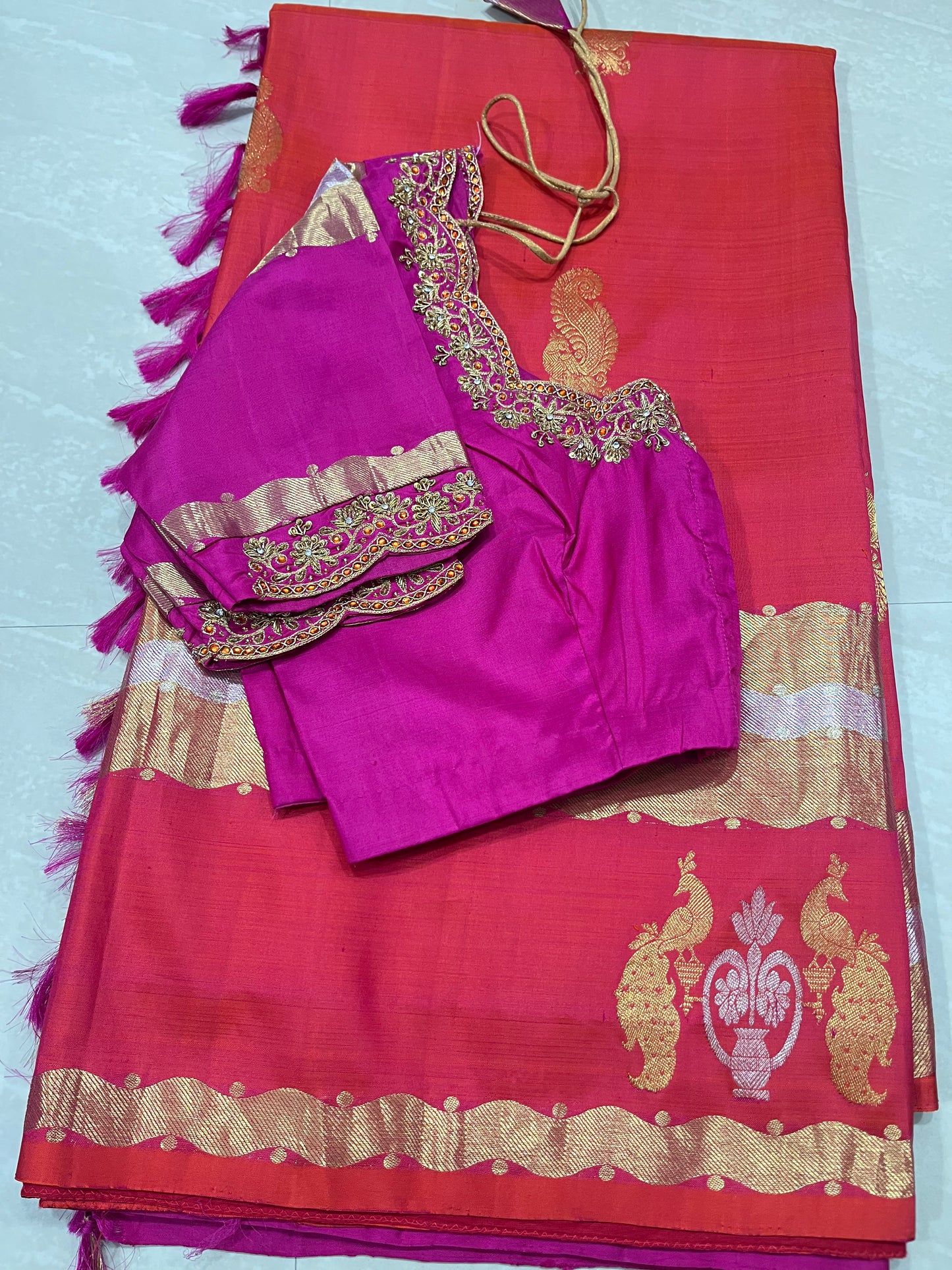 Kanchi pattu -pure- ready to wear saree