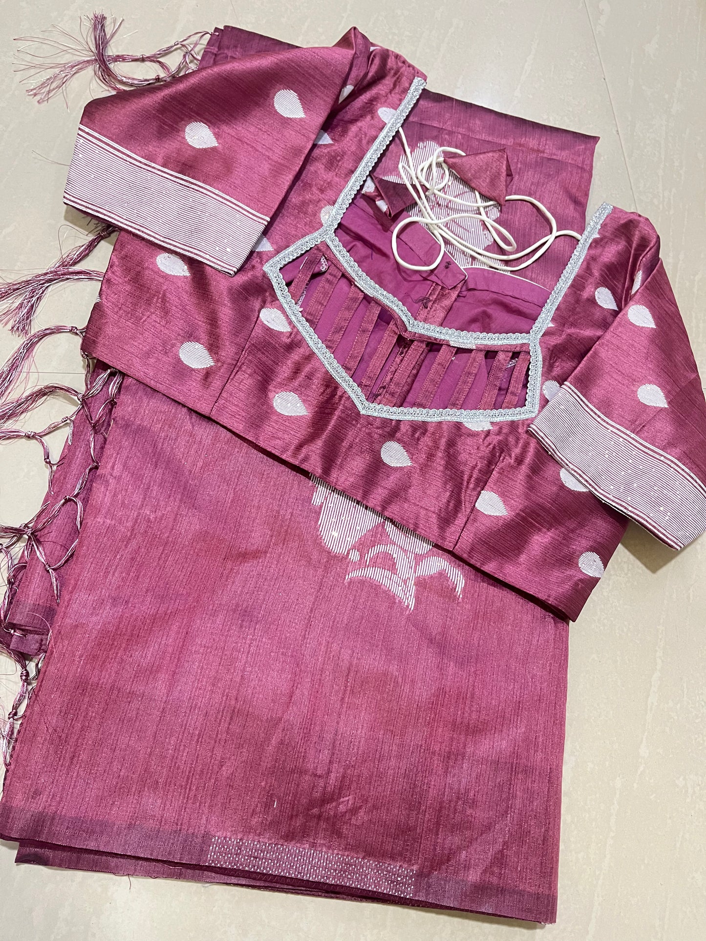 Tussar saree C3- ready to wear saree