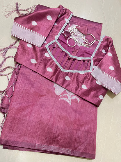 Tussar saree C3- ready to wear saree