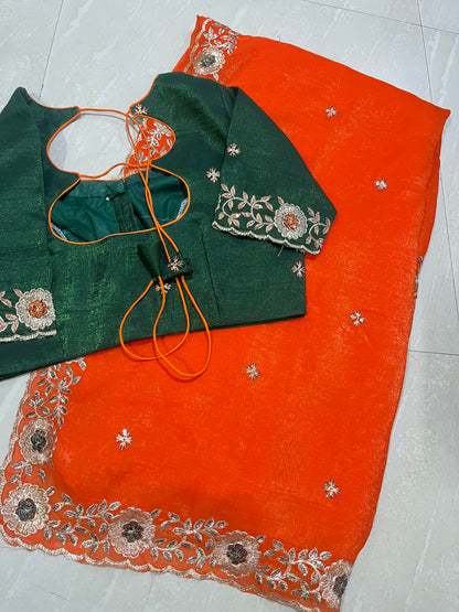 Jimmico  ready to wear saree