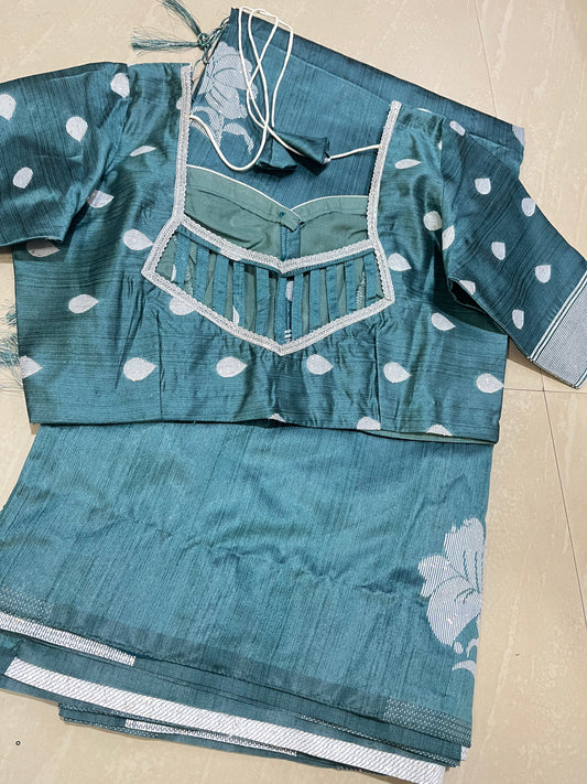 Tussar saree C1 -ready to wear saree