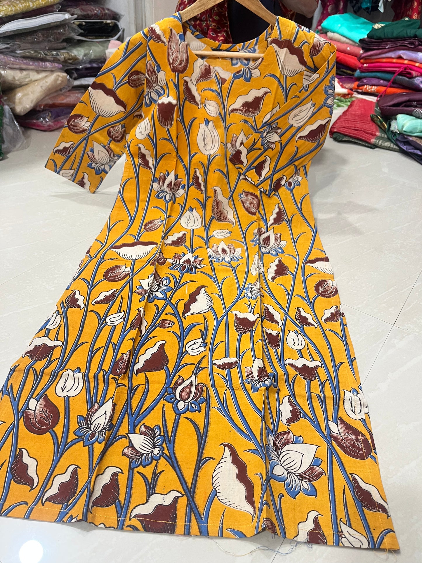Kalamkari kurti block print D10
