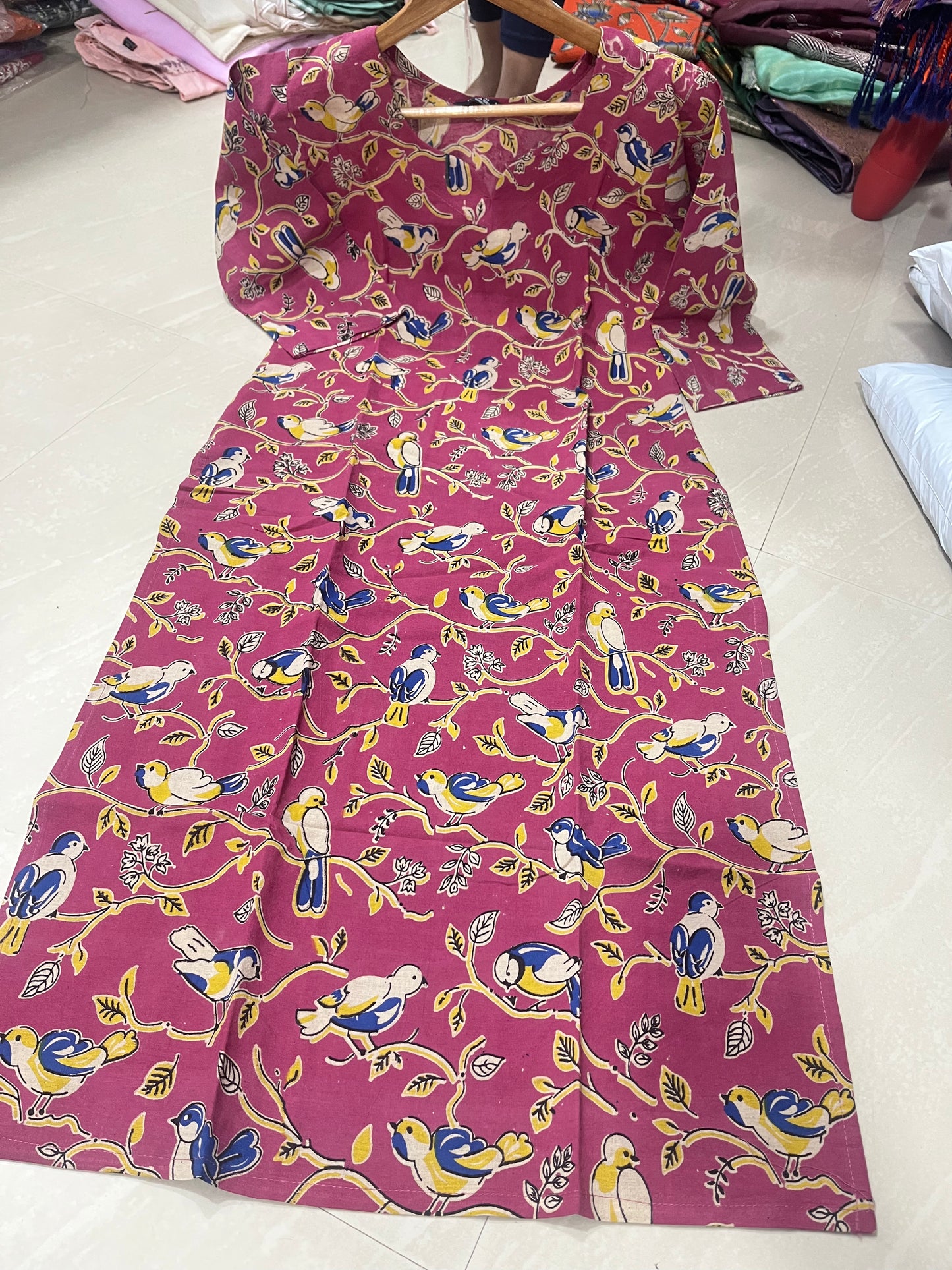 Kalamkari kurti block print D8