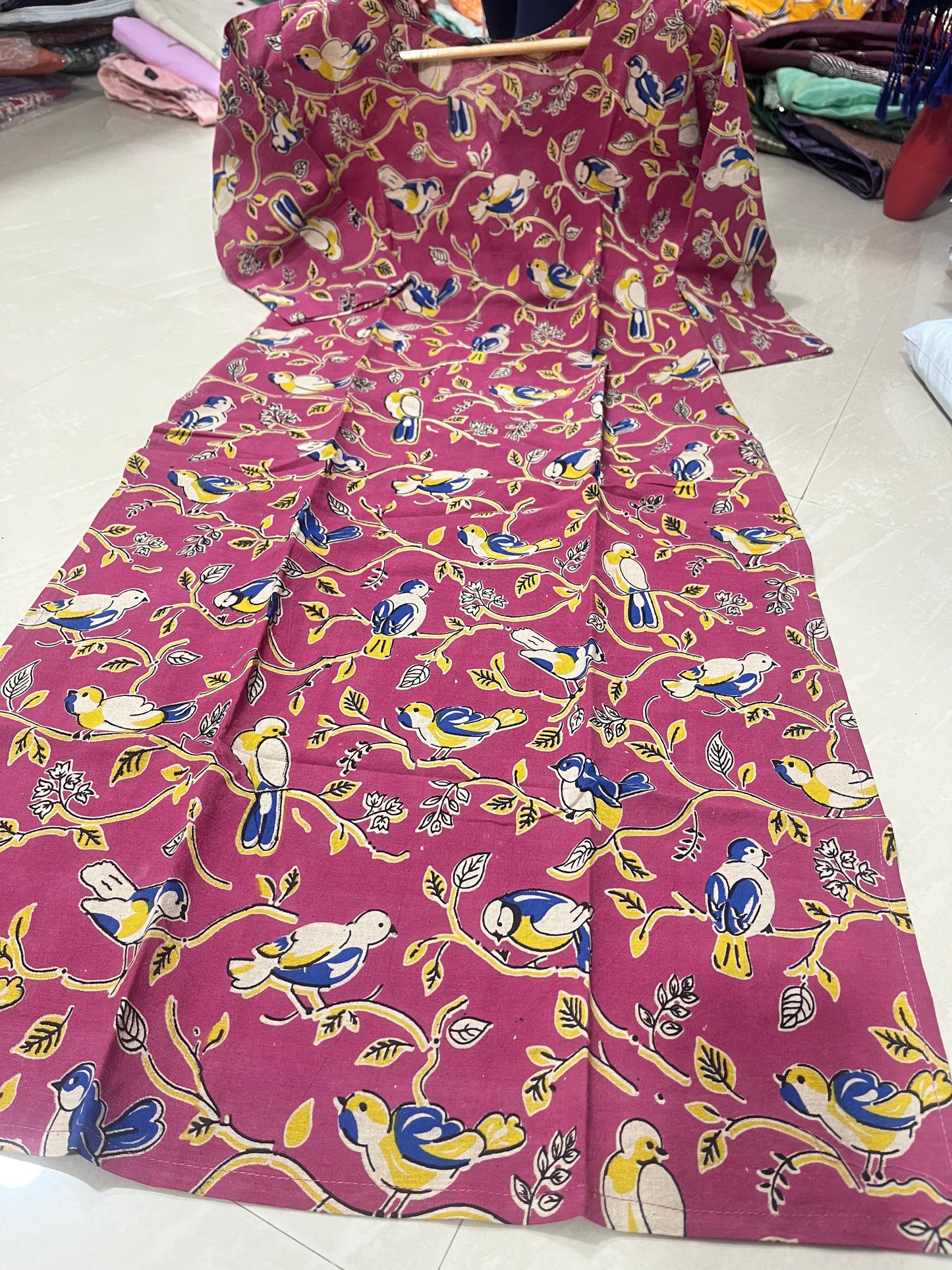 Kalamkari kurti block print D8