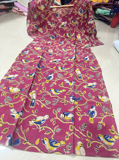 Kalamkari kurti block print D8