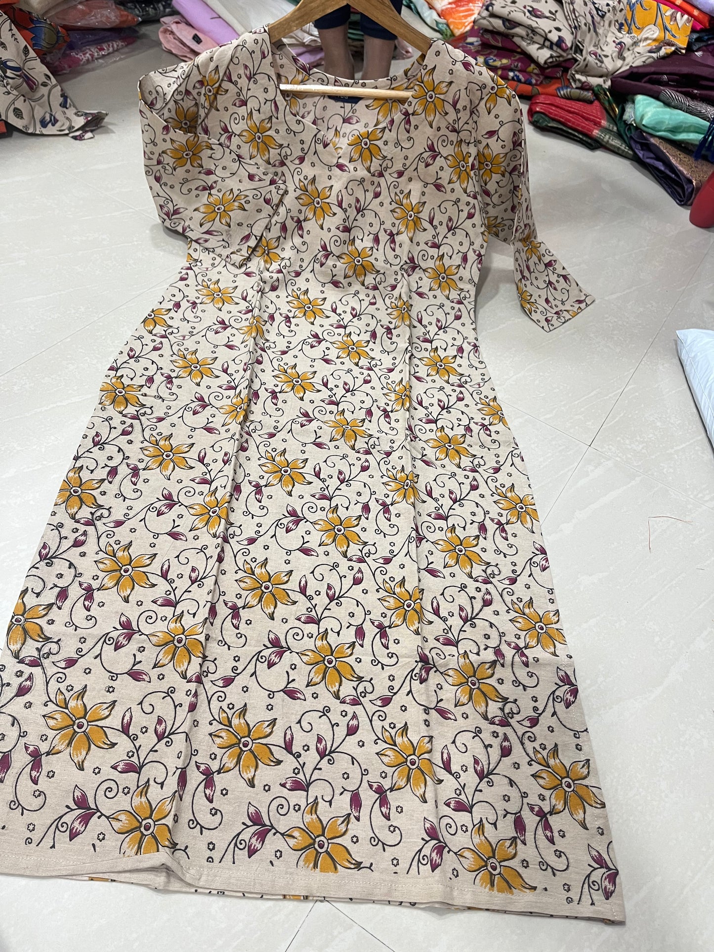 Kalamkari kurti block prints D6