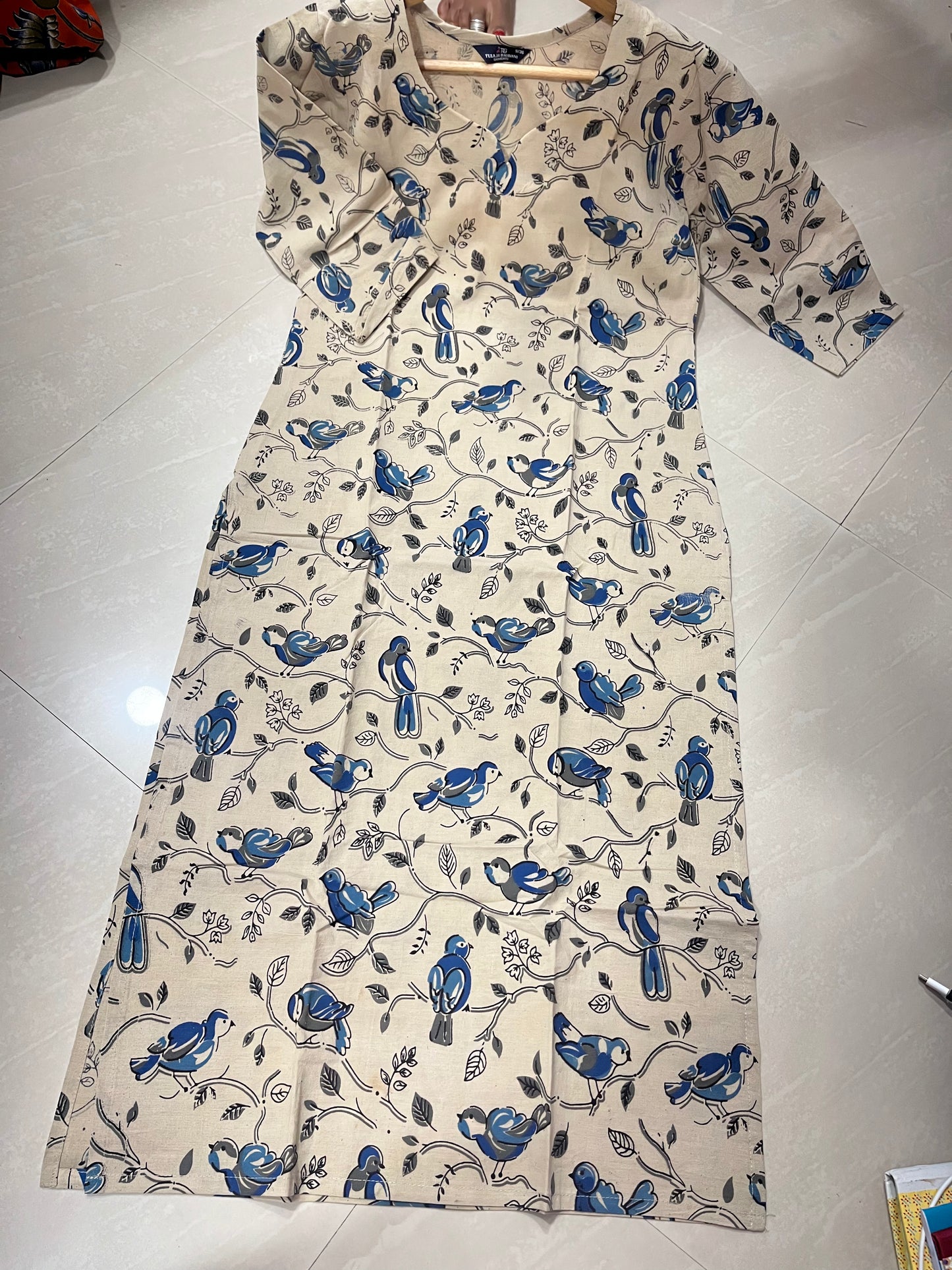 Kalamkari kurti block print D5