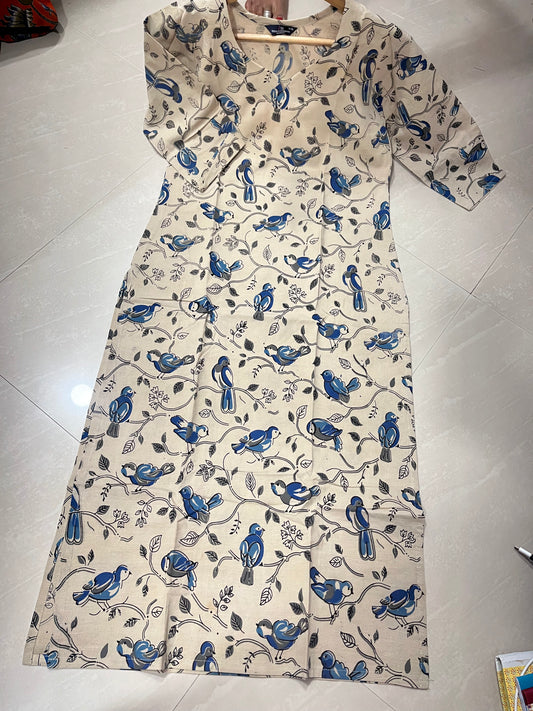 Kalamkari kurti block print D5