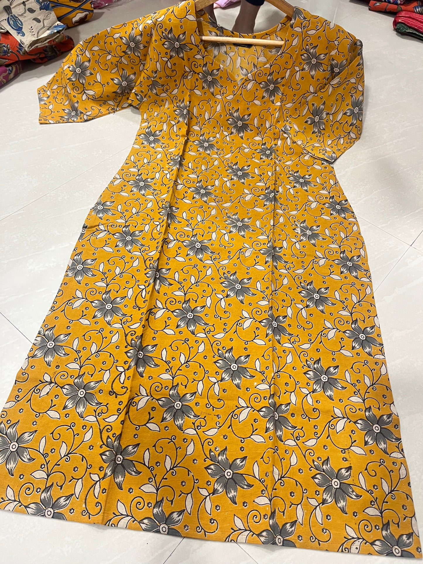 Kalamkari kurti block print D4