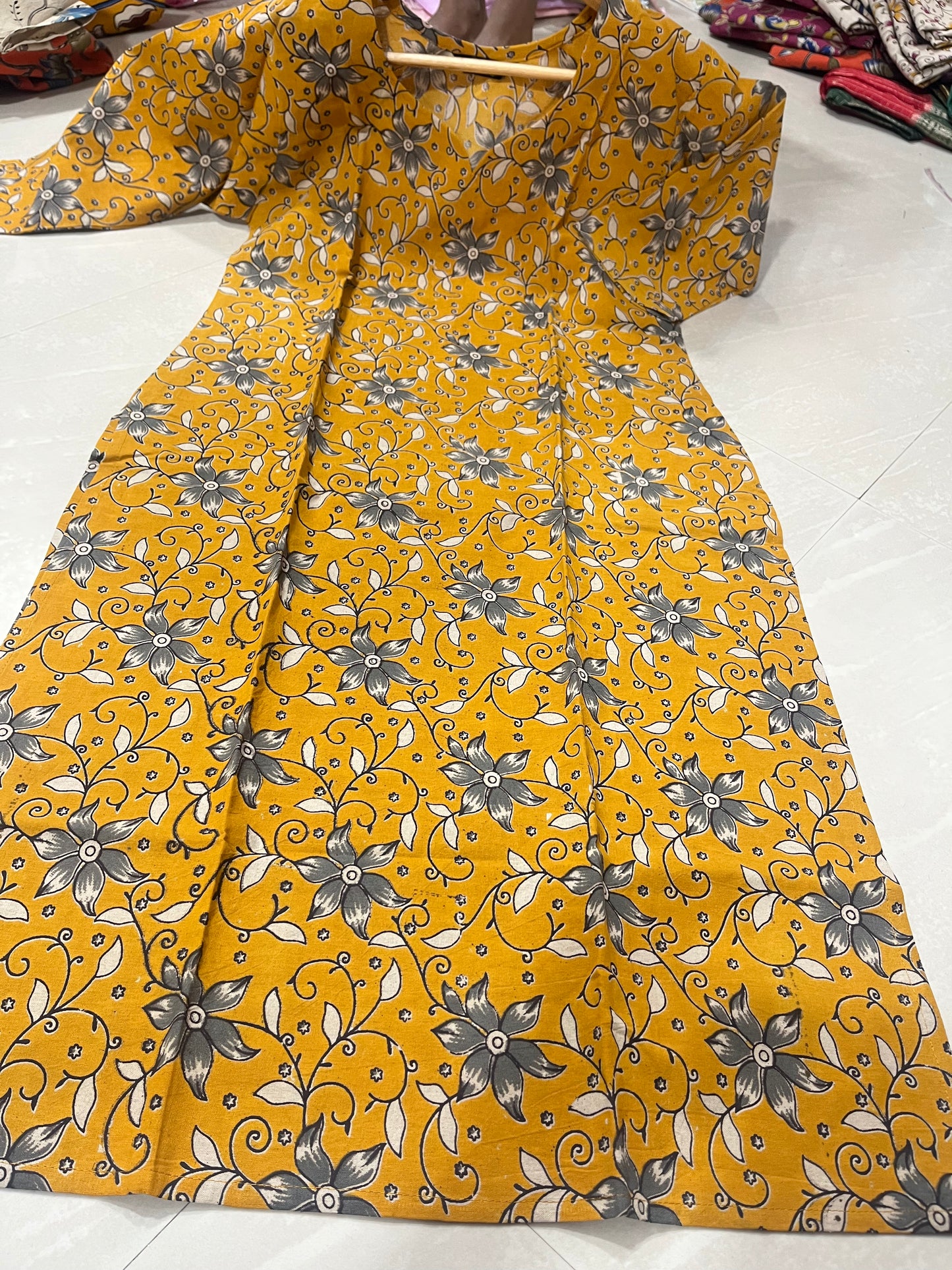 Kalamkari kurti block print D4