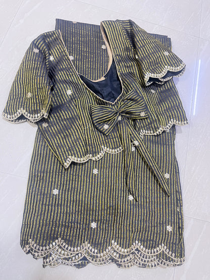 RSR1D001 ready to wear saree #puretissue designer saree