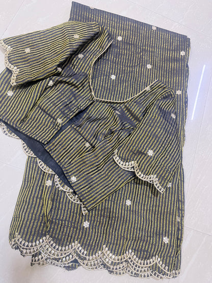 RSR1D001 ready to wear saree #puretissue designer saree