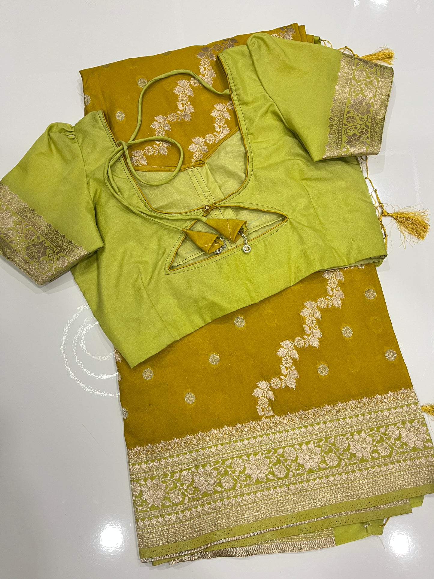 RSR10030 ready to wear saree #banaras georgette saree