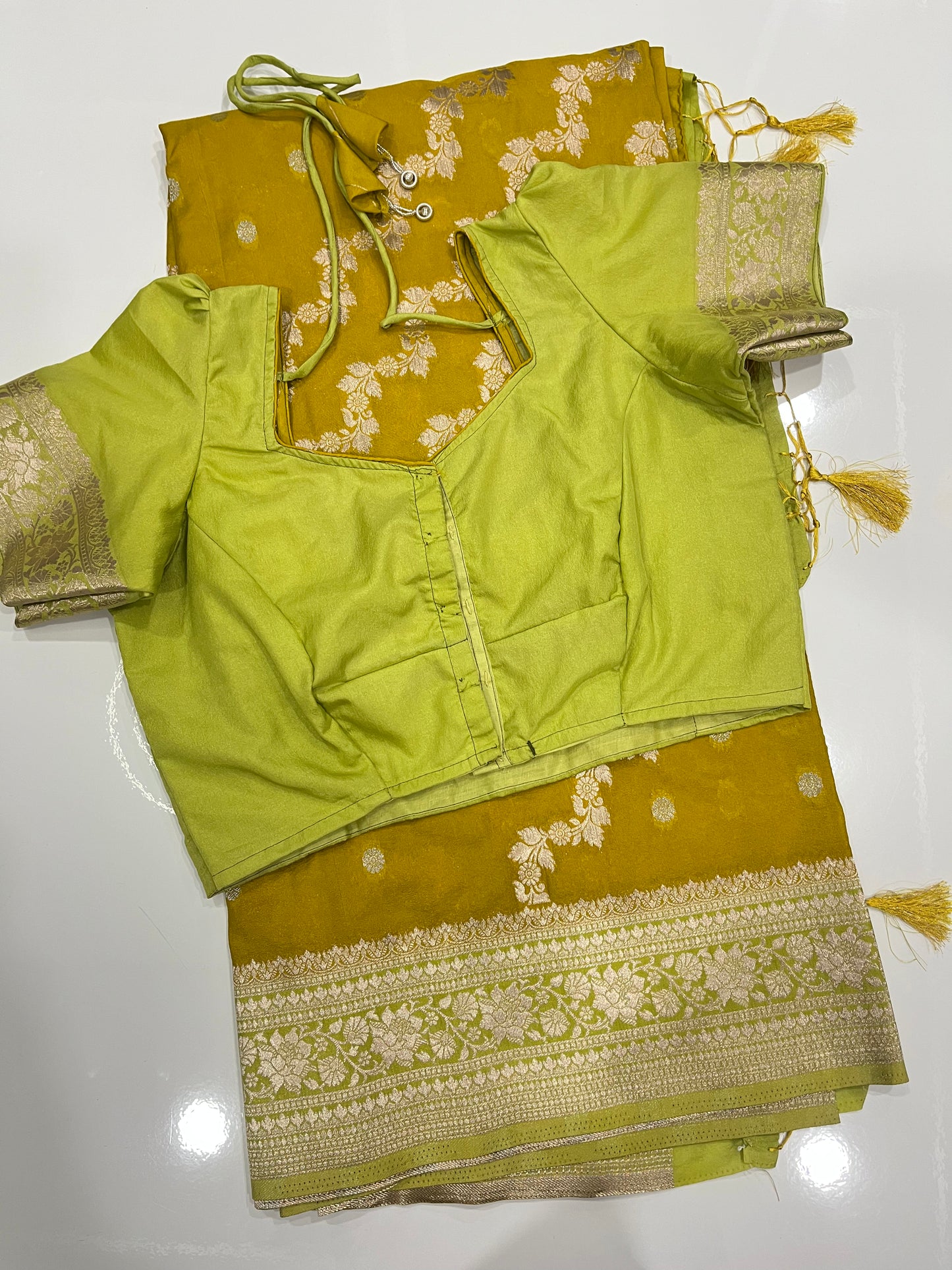 RSR10030 ready to wear saree #banaras georgette saree