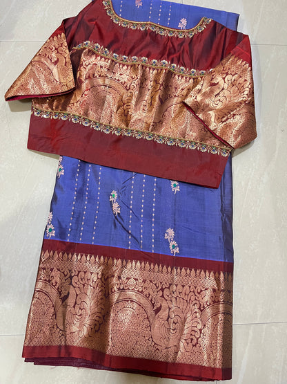 #kanchipattusaree #maggamblouse