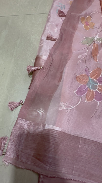 #purechinnonsaree #with designer blouse #designersaree